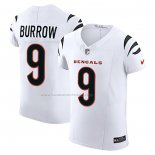 Camiseta NFL Elite Cincinnati Bengals Joe Burrow Vapor F.U.S.E. Blanco