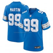 Camiseta NFL Game Detroit Lions Brodric Martin Azul Blanco