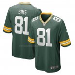 Camiseta NFL Game Green Bay Packers Ben Sims 81 Verde