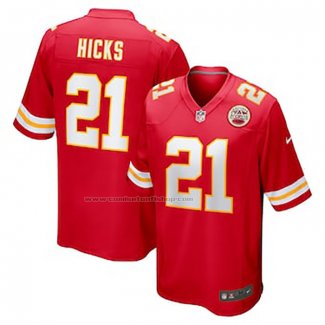 Camiseta NFL Game Kansas City Chiefs Jaden Hicks Rojo