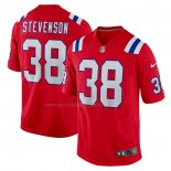 Camiseta NFL Game New England Patriots Rhamondre Stevenson Alterno Rojo