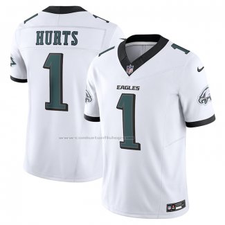 Camiseta NFL Limited Philadelphia Eagles Jalen Hurts Vapor F.U.S.E. Blanco2