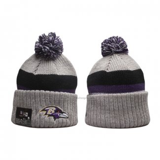 Gorro Beanie Baltimore Ravens New Era Gris