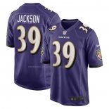 Camiseta NFL Game Baltimore Ravens Eddie Jackson Violeta