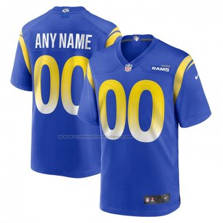 Camiseta NFL Game Los Angeles Rams Personalizada Azul