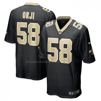 Camiseta NFL Game New Orleans Saints Anfernee Orji Negro