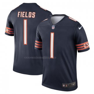 Camiseta NFL Legend Chicago Bears Justin Fields Legend Azul