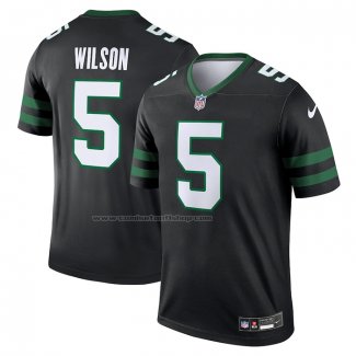 Camiseta NFL Legend New York Jets Garrett Wilson Alterno Negro