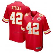 Camiseta NFL Game Kansas City Chiefs Carson Steele Rojo