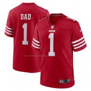 Camiseta NFL Game San Francisco 49ers Number 1 Dad Rojo