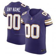 Camiseta NFL Elite Minnesota Vikings Vapor F.U.S.E. Personalizada Violeta (2)