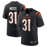 Camiseta NFL Game Cincinnati Bengals Zack Moss Negro