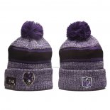 Gorro Beanie Baltimore Ravens Stripe Peak Violeta