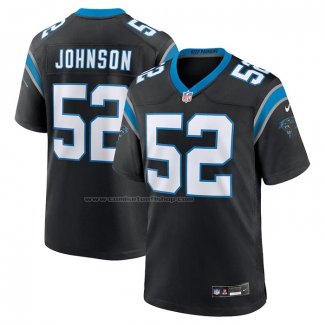 Camiseta NFL Game Carolina Panthers DJ Johnson Negro