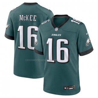 Camiseta NFL Game Philadelphia Eagles Tanner McKee Verde1