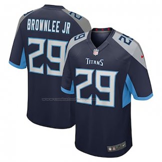 Camiseta NFL Game Tennessee Titans Jarvis Brownlee Jr. Azul