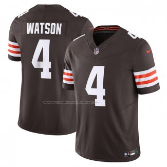 Camiseta NFL Limited Cleveland Browns Deshaun Watson Vapor F.U.S.E. Marron