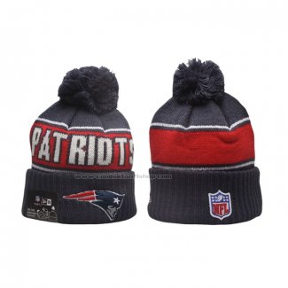 Gorro Beanie New England Patriots Sideline Azul Marino Rojo