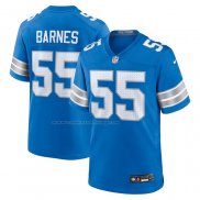 Camiseta NFL Game Detroit Lions Derrick Barnes Azul Blanco