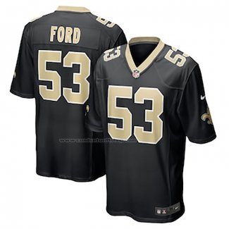 Camiseta NFL Game New Orleans Saints Jaylan Ford Negro