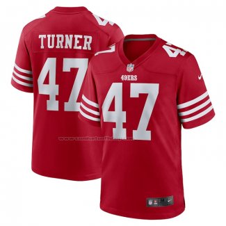 Camiseta NFL Game San Francisco 49ers Ezekiel Turner Rojo