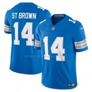 Camiseta NFL Limited Detroit Lions Amon-Ra St. Brown Vapor F.U.S.E. Azul