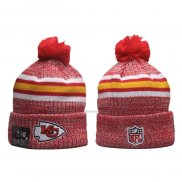 Gorro Beanie Kansas City Chiefs New Era Sideline 2023 Rojo