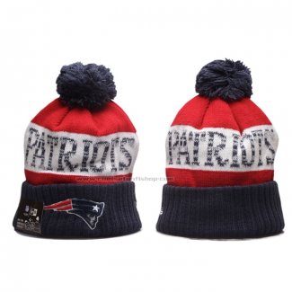 Gorro Beanie New England Patriots Sideline Azul Marino Rojo1