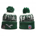 Gorro Beanie Philadelphia Eagles Sideline Verde Blanco1