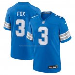 Camiseta NFL Game Detroit Lions Jack Fox Azul Blanco