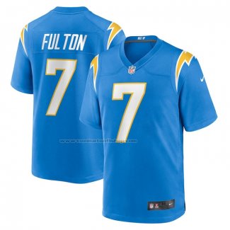 Camiseta NFL Game Los Angeles Chargers Kristian Fulton Azul1