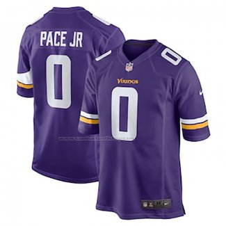 Camiseta NFL Game Minnesota Vikings Ivan Pace Jr Violeta