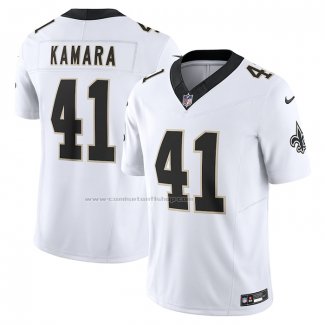 Camiseta NFL Limited New Orleans Saints Alvin Kamara Vapor F.U.S.E. Blanco