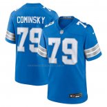 Camiseta NFL Game Detroit Lions John Cominsky Azul Blanco