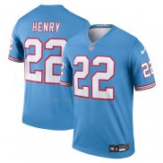 Camiseta NFL Legend Tennessee Titans Derrick Henry Oilers Throwback Azul