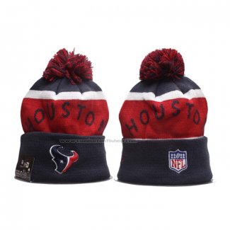 Gorro Beanie Houston Texans New Era Azul Marino Rojo