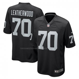 Camiseta NFL Game Las Vegas Raiders Alex Leatherwood Negro