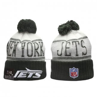 Gorro Beanie New York Jets New Era Verde Blanco1