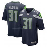 Camiseta NFL Game Seattle Seahawks Blessuan Austin Azul