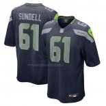 Camiseta NFL Game Seattle Seahawks Jalen Sundell Azul