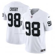 Camiseta NFL Limited Las Vegas Raiders Maxx Crosby Vapor F.U.S.E. Blanco