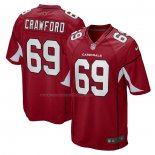 Camiseta NFL Game Arizona Cardinals Jack Crawford Rojo