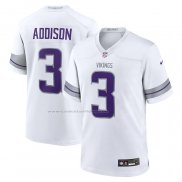 Camiseta NFL Game Minnesota Vikings Jordan Addison Alterno Blanco