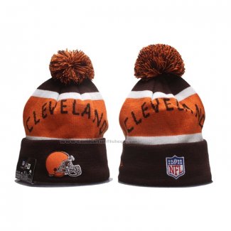 Gorro Beanie Cleveland Browns New Era Marron Naranja