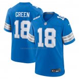 Camiseta NFL Game Detroit Lions Antoine Green Azul Blanco