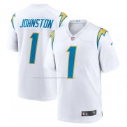 Camiseta NFL Game Los Angeles Chargers Quentin Johnston Segunda Blanco