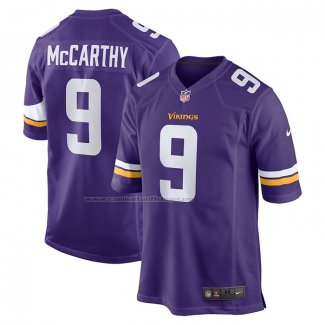 Camiseta NFL Game Minnesota Vikings J.J. McCarthy 2024 NFL Draft First Round Pick Violeta