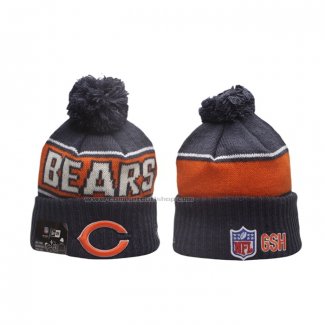 Gorro Beanie Chicago Bears Azul Marino Naranja1