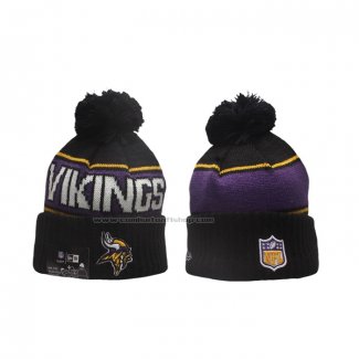 Gorro Beanie Minnesota Vikings Sideline Negro Violeta