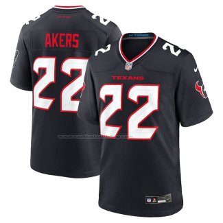 Camiseta NFL Game Houston Texans Cam Akers Negro